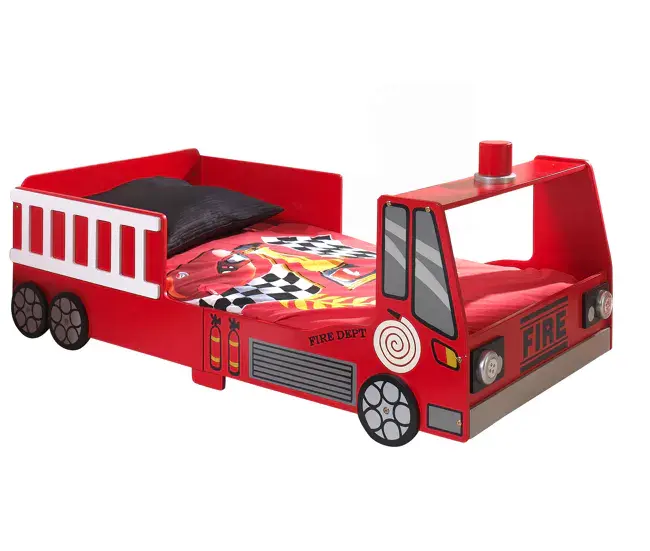 Juego Completo de Cama Infantil AUTO KSB015 77x147x61 Rojo