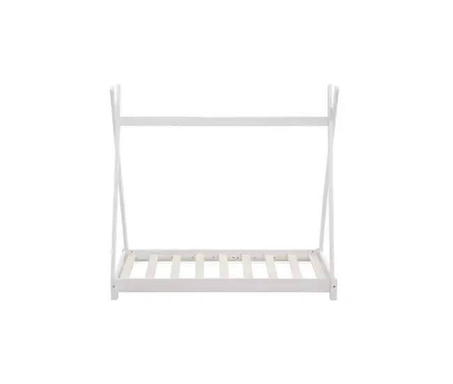 Premium Infantil Cama infantil Tipi Tomas (Color: Blanco - Tamaño: 70 x 140)