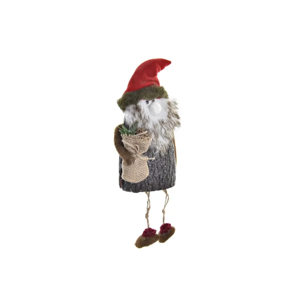 FIGURA ABEDUL PURPURINA 15X8X23 PAPA NOEL PURO