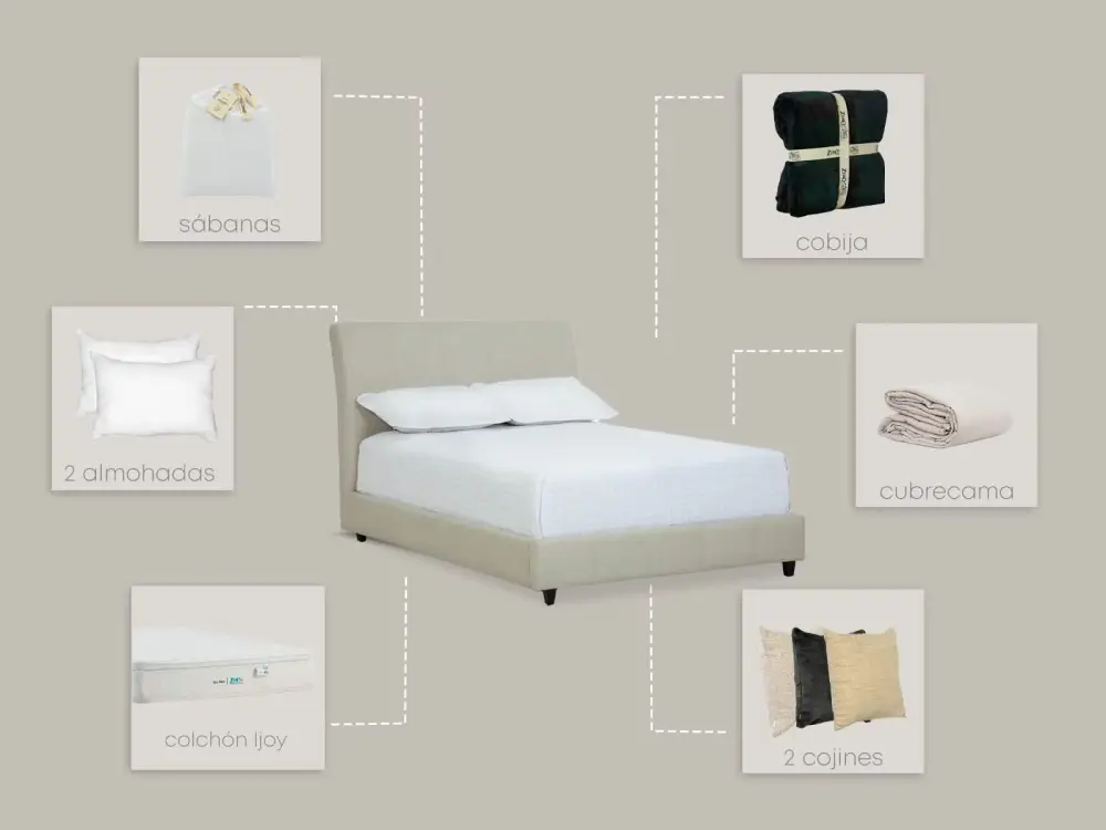 Set Cama Messina Angora Ijoy Full | Envío Rápido
