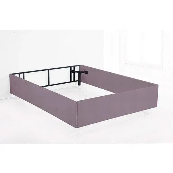 Cama Nordika Enfield 150x190 cm tapizado tex gris