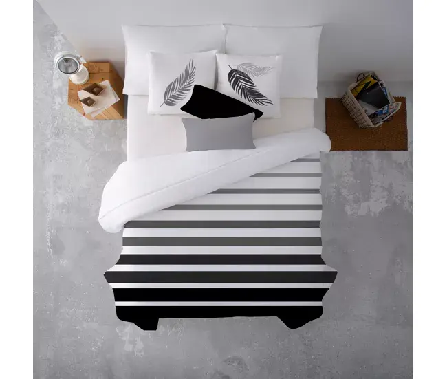 Certificado Oeko-Tex Edredón Nórdico Rayas 300GR tacto pluma cama de 90