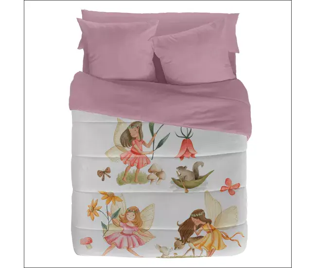 Premium de Plumas de Ganso NATURALS - Edredón Estampado Infantil Cama 90 - Microfibra Poliéster - 300 Gr -Fabricado en E...