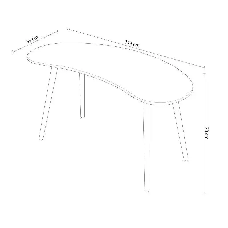 Escritorio Eivor sin procesar 73x114x55 cm