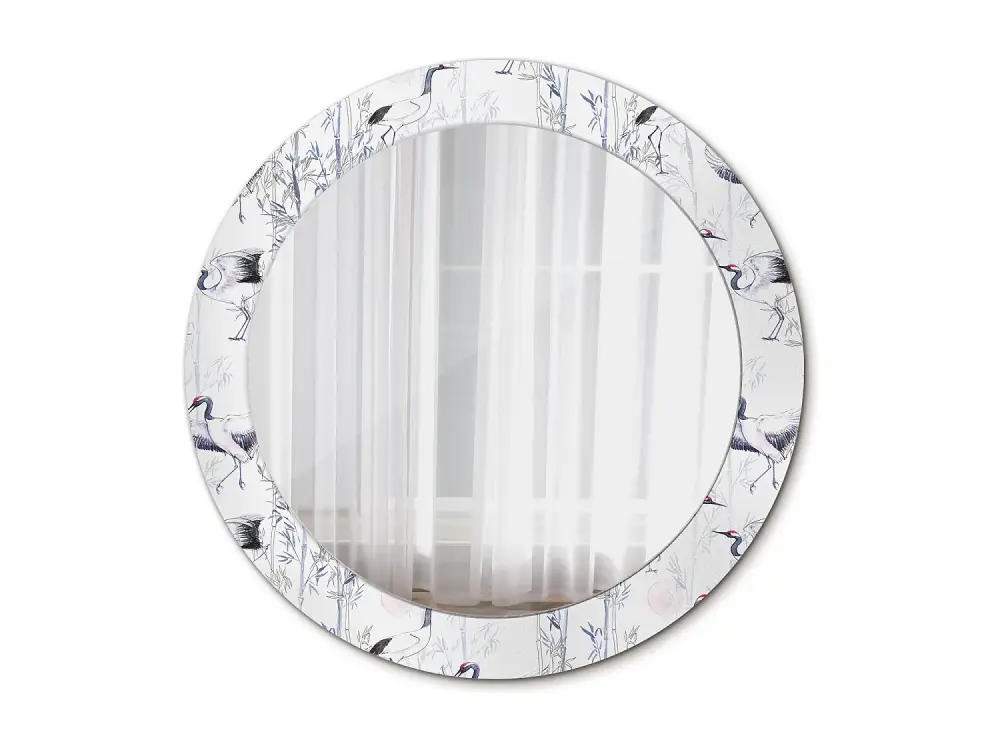 Espejo decorativo redondo - Azulejos Rayos de Colores - 70 cm