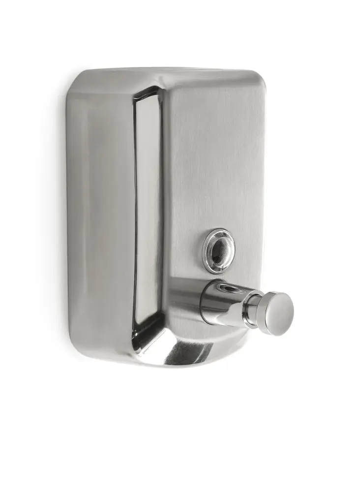 Dispensador de jabón de pared de 1000 ml en acero inoxidable de Gedy modelo Epos - Radiante