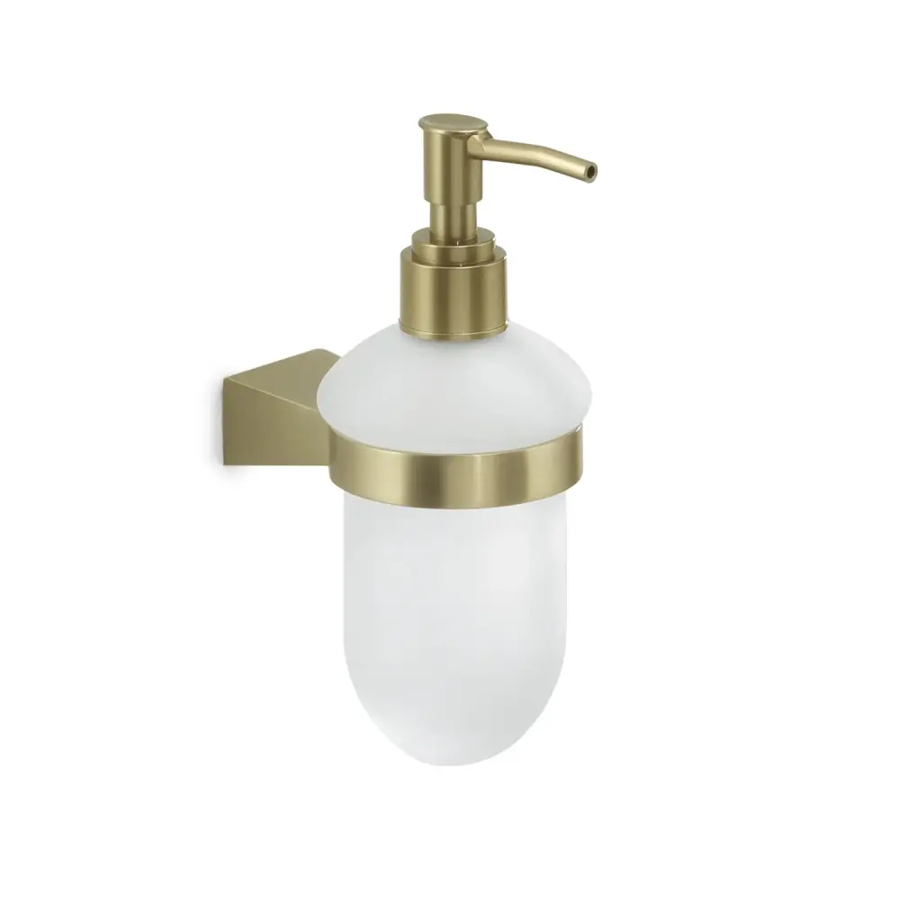 Dispenser sapone parete con erogatore plastica Gedy serie Tonale - Oro Matt