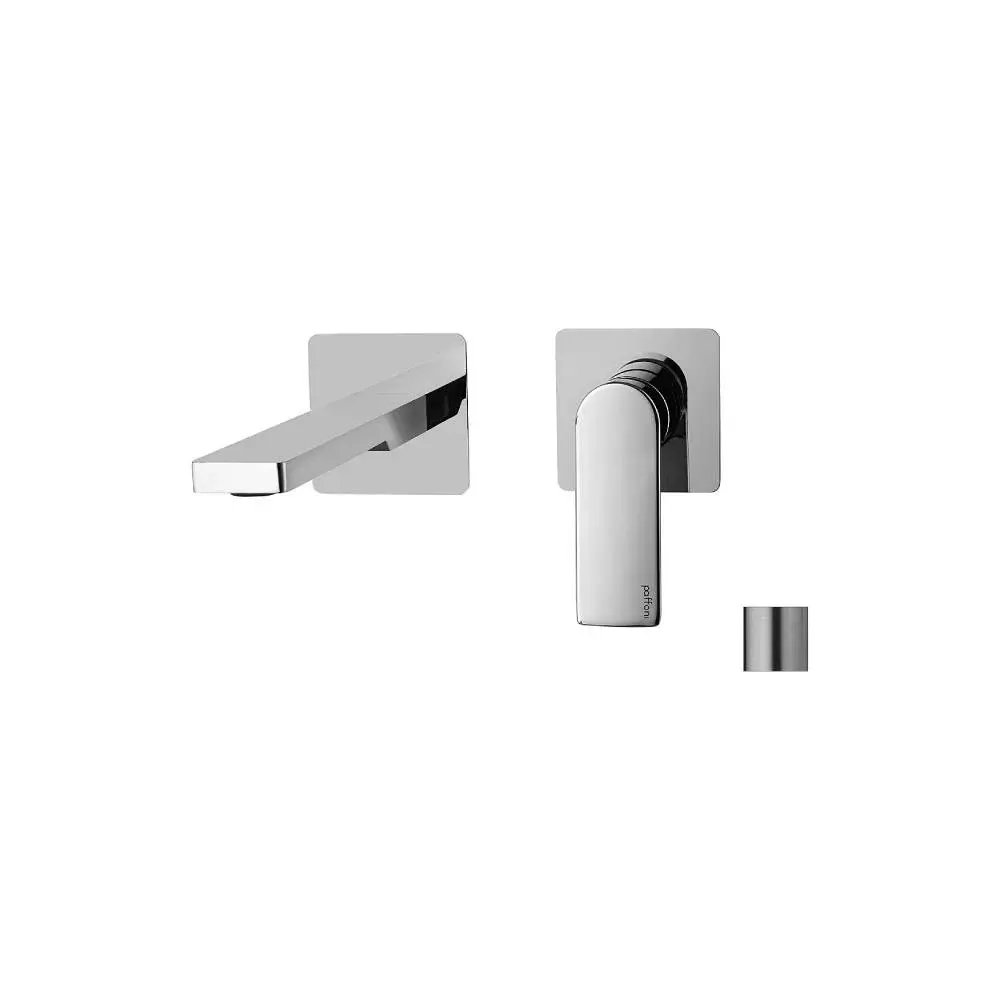 Mezclador de ducha de pared serie Tango modelo TA106ST70 aspecto acero Paffoni