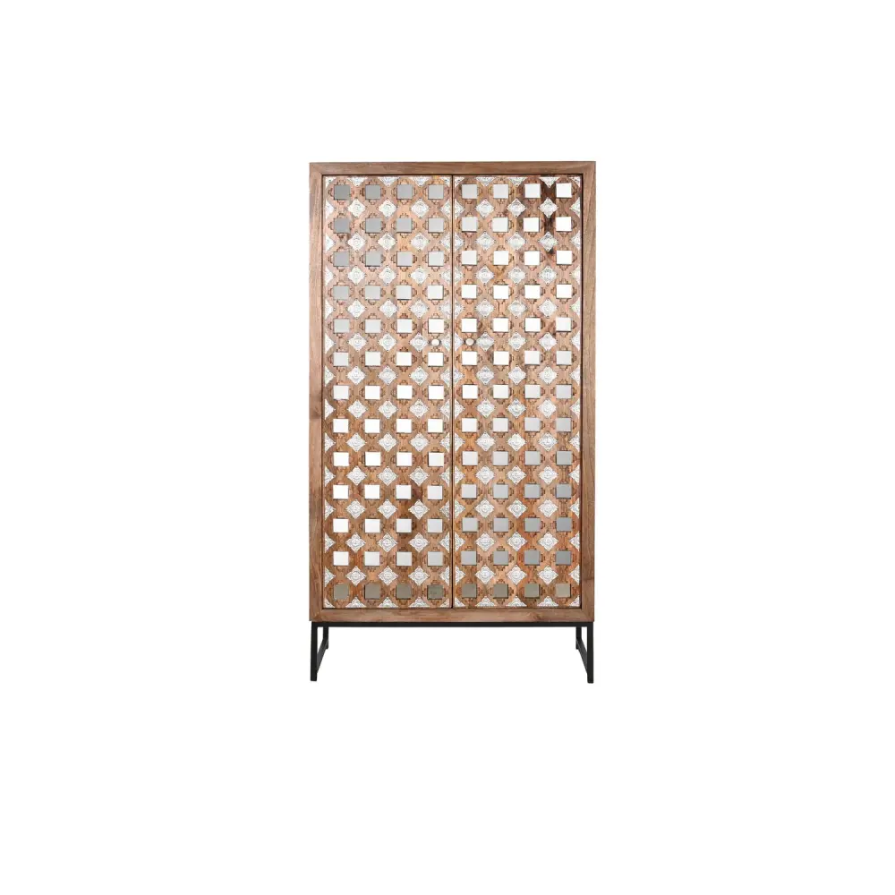 Decorativo con Marco de Madera ARMARIO MANGO ESPEJO 93X38X170 GENUINO