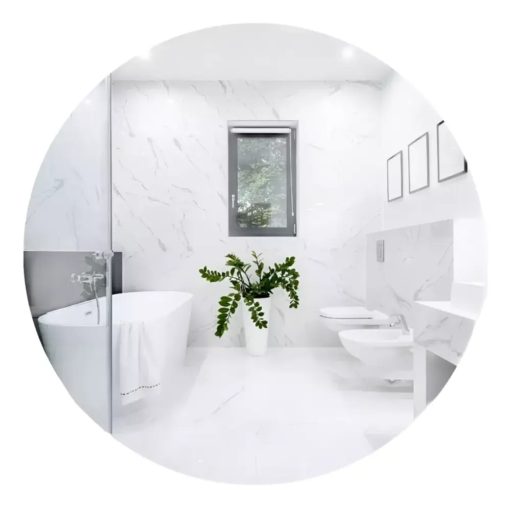 Espejo circular No led canto pulido de 60cm herrashop para Maquillaje o Afeitado