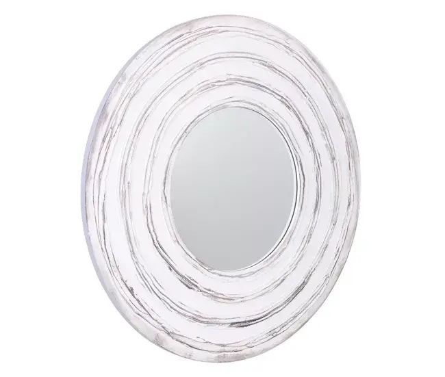Espejo con relieve blanco 80x2h cm para Adolescentes y Adultos
