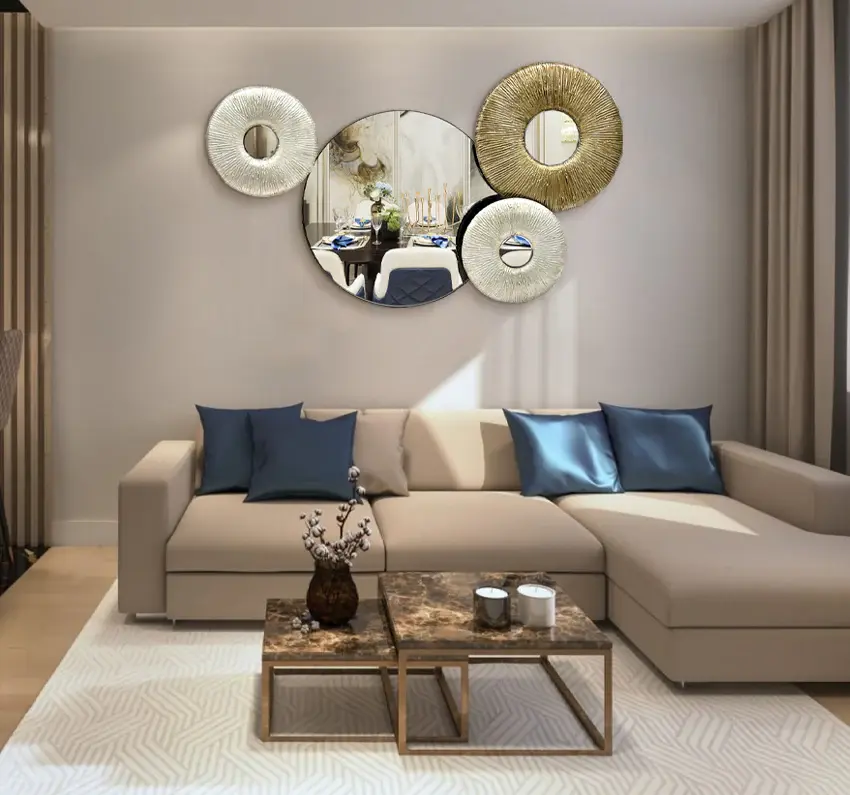 ESPEJO LUNAR LAMAN para Sala y Baño