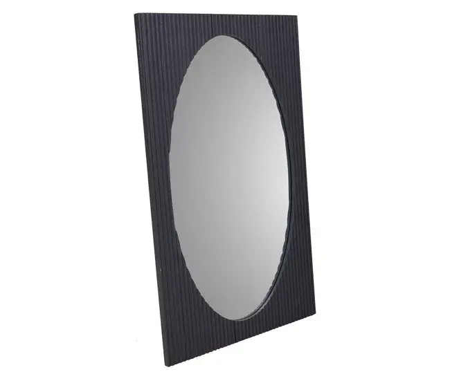 Espejo de madera gris sombrío 50x2.5x80h cm