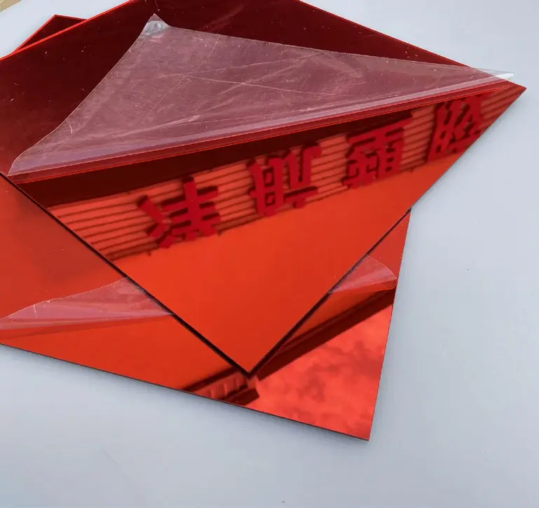 PANEL DE ESPEJO ROJO 240cm x 120cm