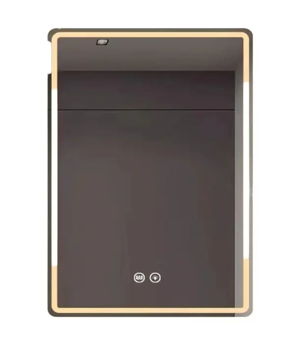 Premium de Lujo Espejo con Luz LED - Rectangular 80CMx60CM con Sistema Antiempañante y Bajo Consumo - 3 Tonos de Luz
