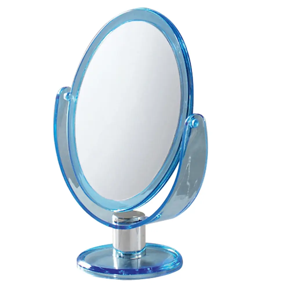 Reloj de Pared Espejo ovalado aumentador de doble cara de Gedy - Azul