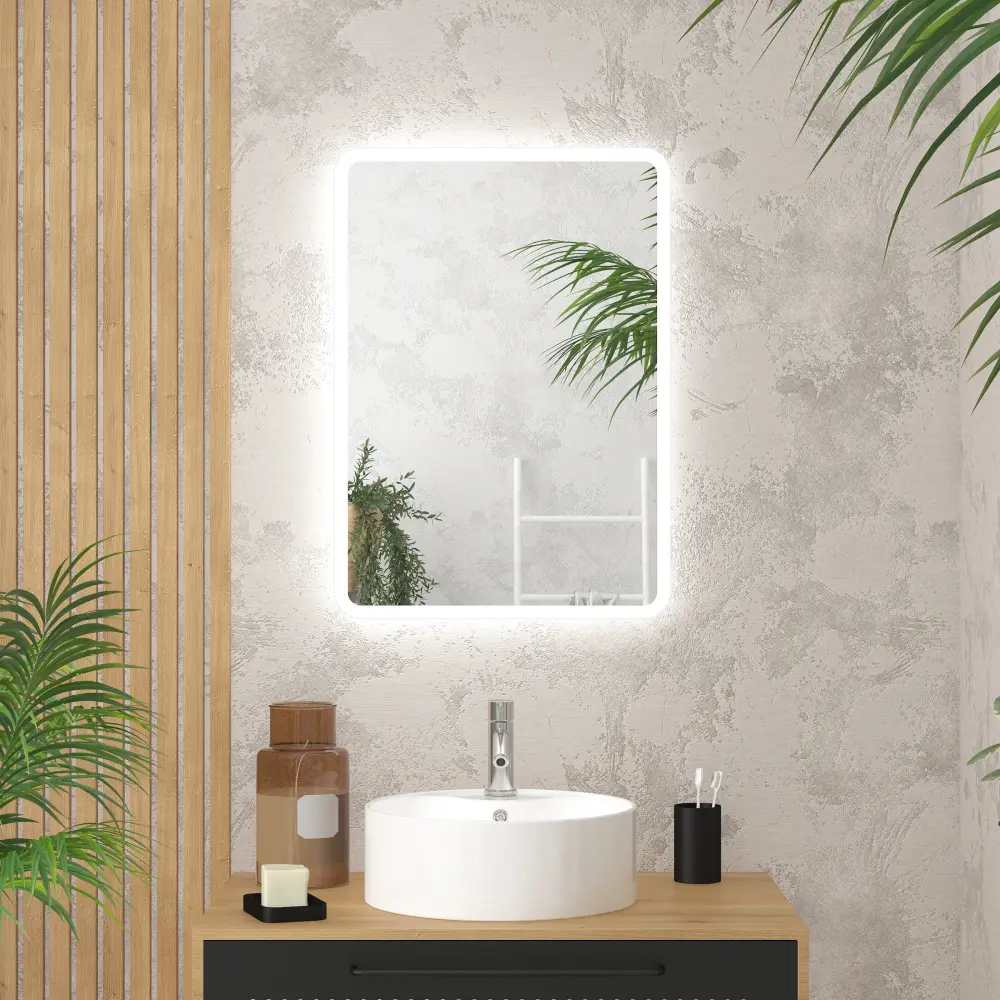 Reversible ip24 LED espejo - 50x70cm go rectangular LED 50