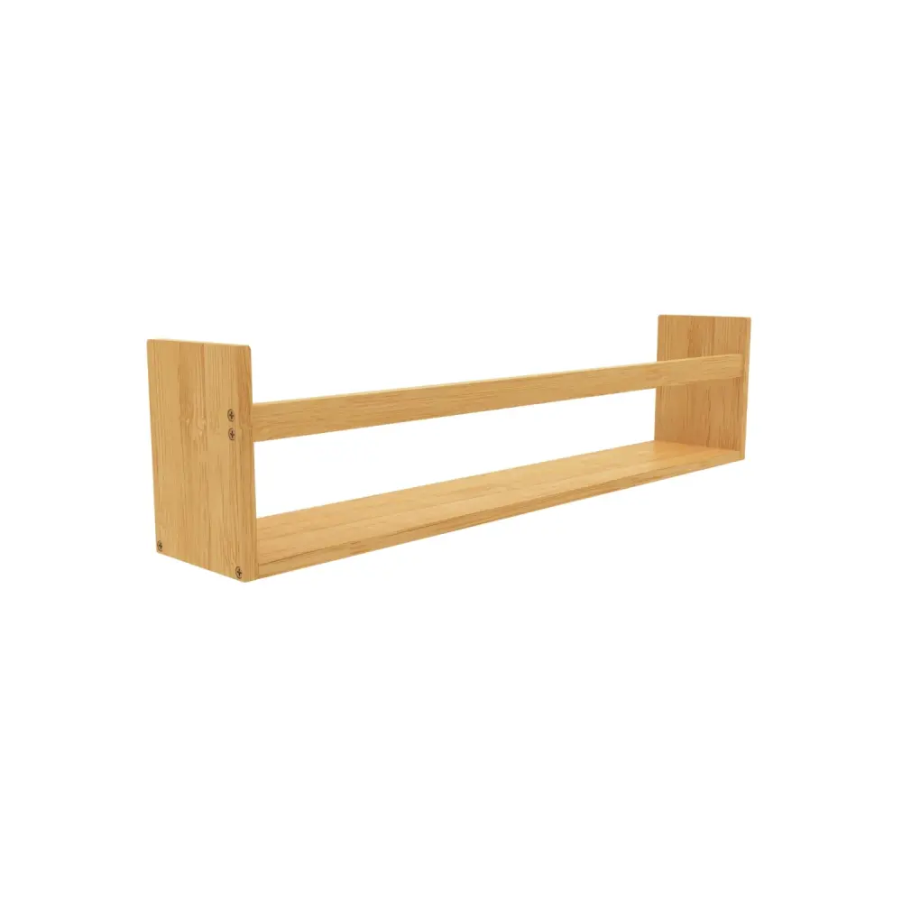 Estante de pared en bambú canoply 14x57x10cm 7house Set de 3 Estantes