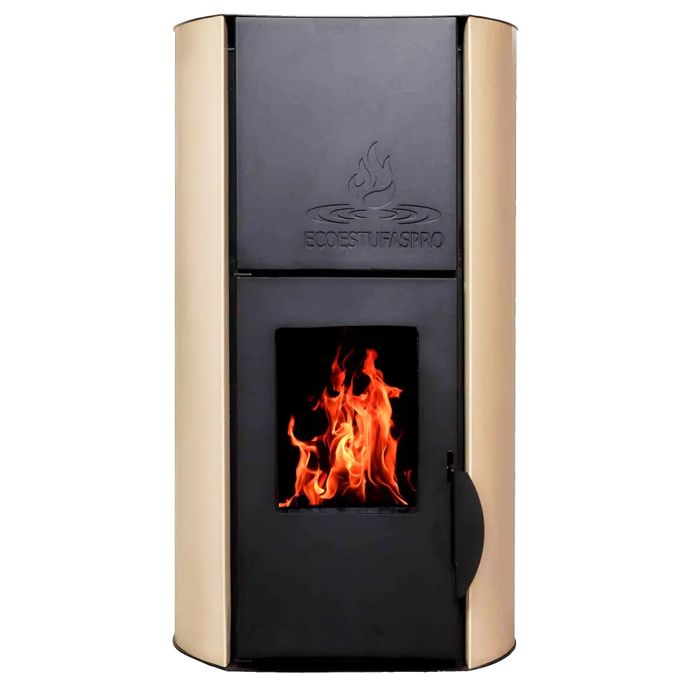 Hidroestufa de pellet Hydra 18 Marfil, 18kW, hasta 150m2