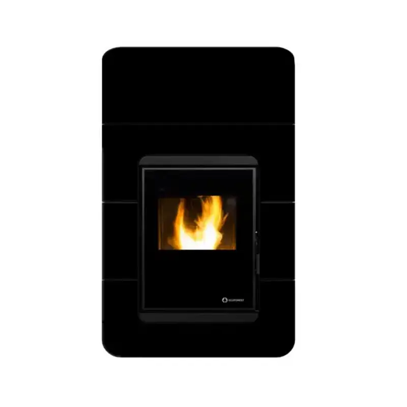 Estufa de aire canalizable ECOFOREST OSLO INSERT 30KW en Madera y Negro