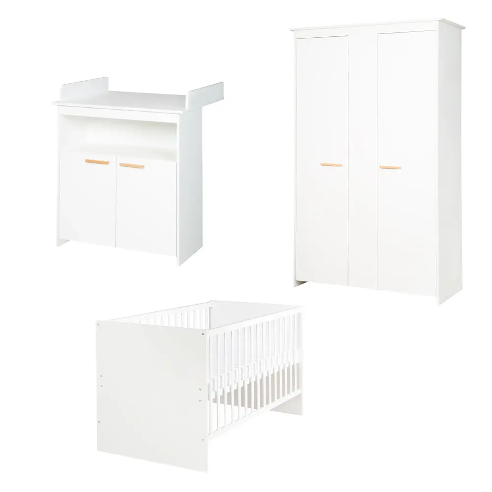 Set da camera 'Anton' incl. lettino 70x140, fasciatoio 2 ante, armadio 2,5 ante