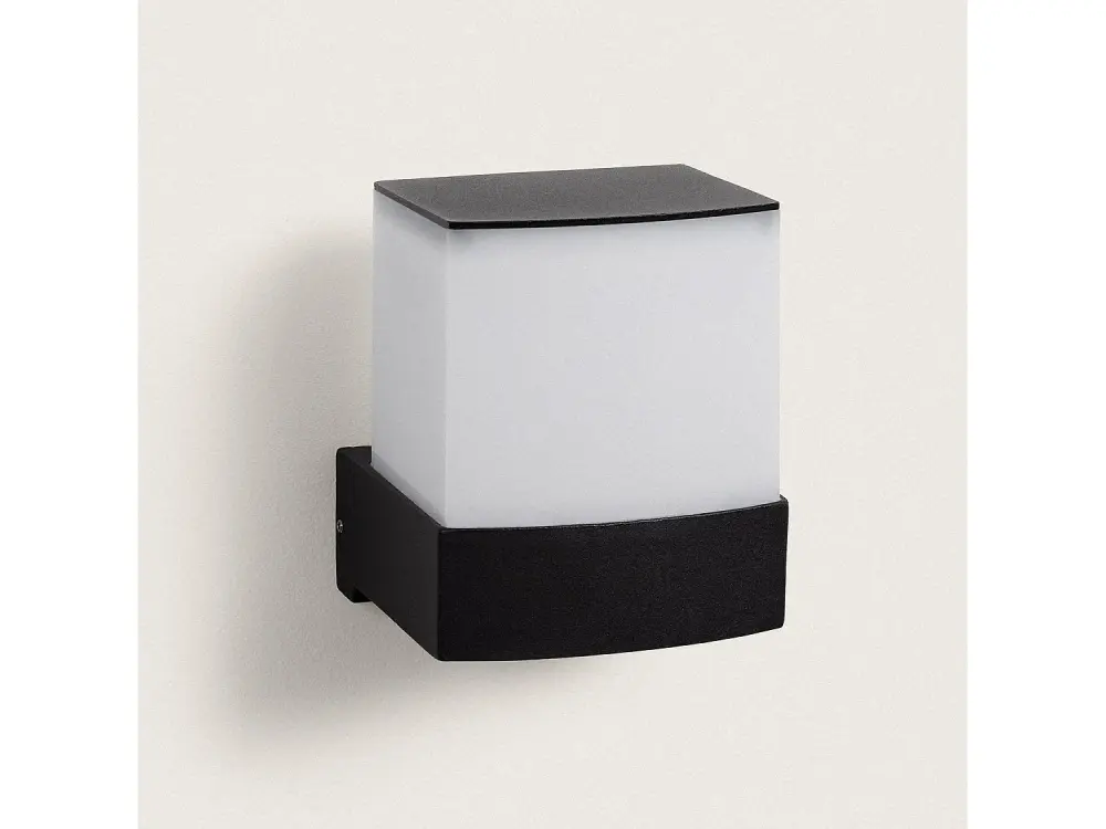 Aplique de Pared Exterior LED 6W Aluminio Superficie Berdy Negro