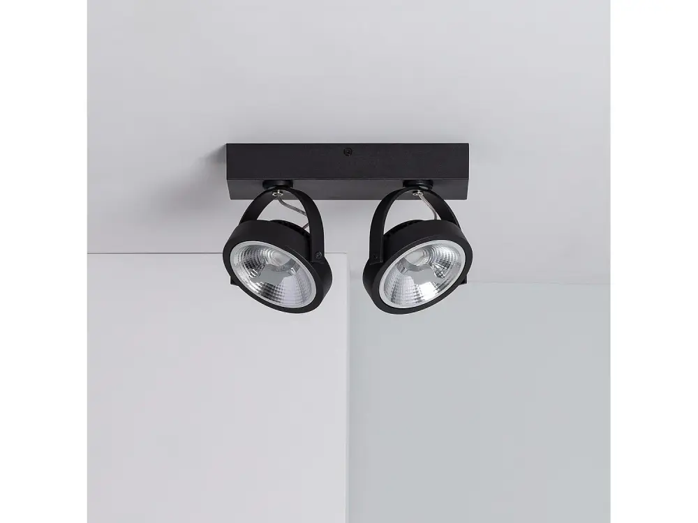 Foco LED 30W CREE de Superficie Direccionable AR111 Regulable Negro Blanco Neutro 4000K