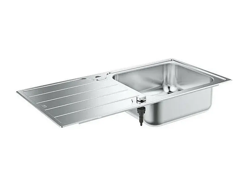 Fregadero GROHE 1 seno con escurridor reversible en acero inoxidable K500 31563SD1