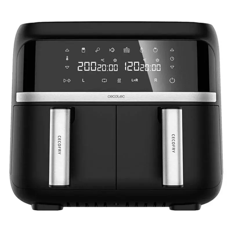 Freidora de aire Cecotec CecoFry Advance Dos veces 2850W 9L negro