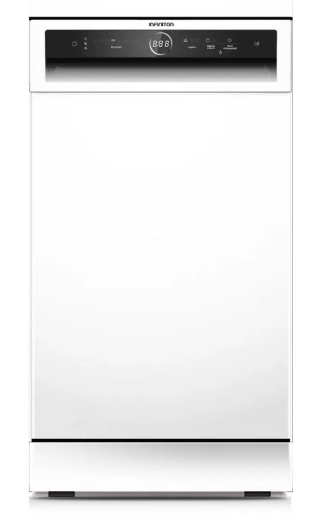 Lavavajillas Infiniton DIW-48CBL, Blanco, 10 servicios, 8 funciones, C