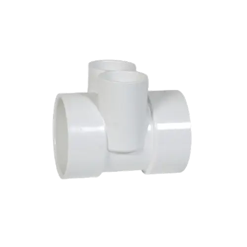 3" X 1-1/2" Vent Horizontal Twin Socket PVC Drain Waste Tee P447-337