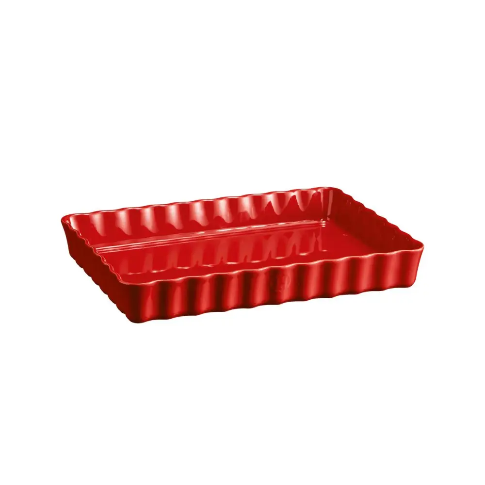 Fuente Tarta Rectangular 24X34 Cm Rojo | Recirculante | Bajo Consumo