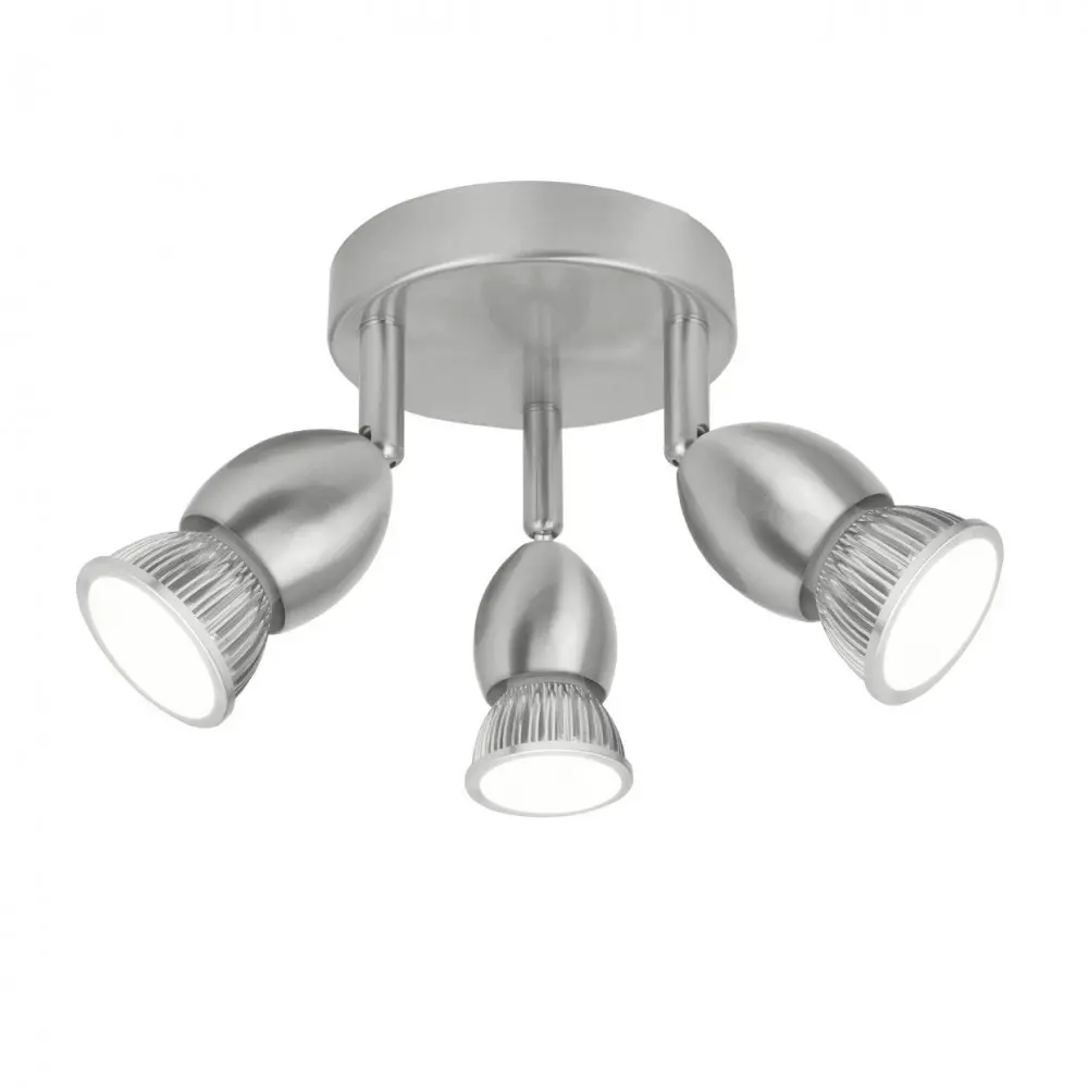 Lampara de techo bala niquel 19cm | Recirculante | Bajo Consumo