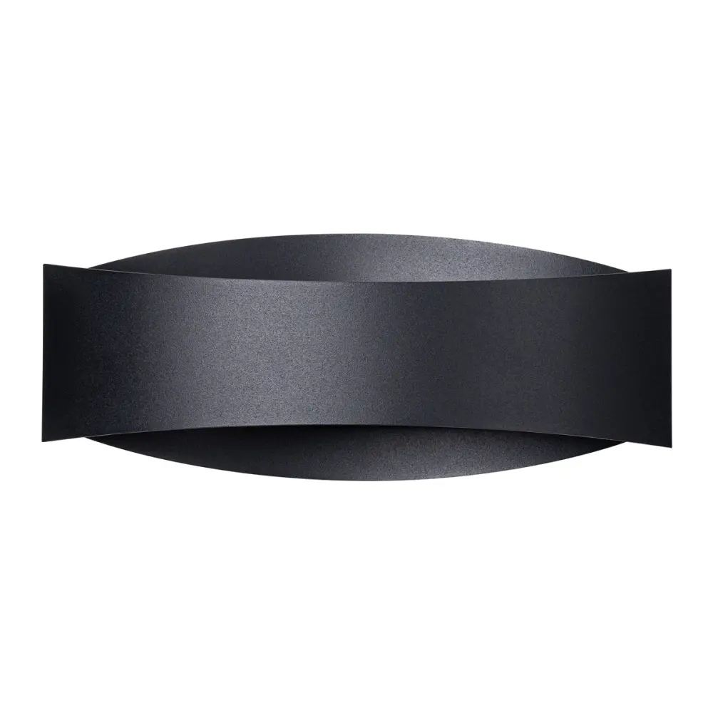Zen Premium Lámpara de pared toni 1 negro acero 12x12x30cm