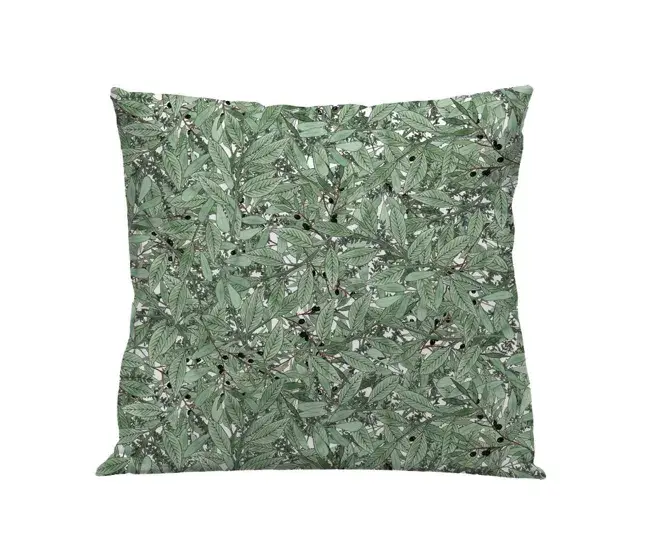 Premium Certificado Funda cojín Olivo Olivo - Verde - 50X50