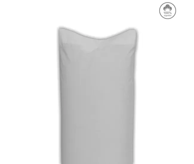 Protector de almohada Funda almohada VICTORIA 100% algodón cama 90cm color gris