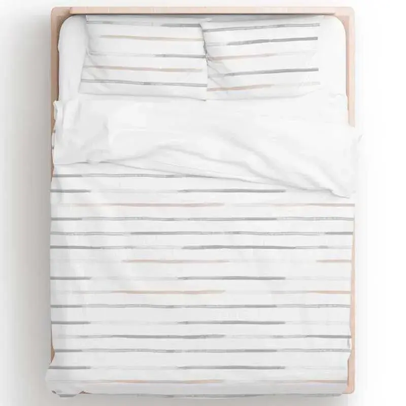 Funda nórdica Streak Boheme para cama de 135 cm gris/beige 220x220 cm para Aniversario