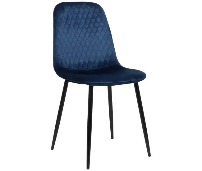 Elegante y Ajustable Silla de comedor Giverny en tela o terciopelo Verde 54X44X88 cm
