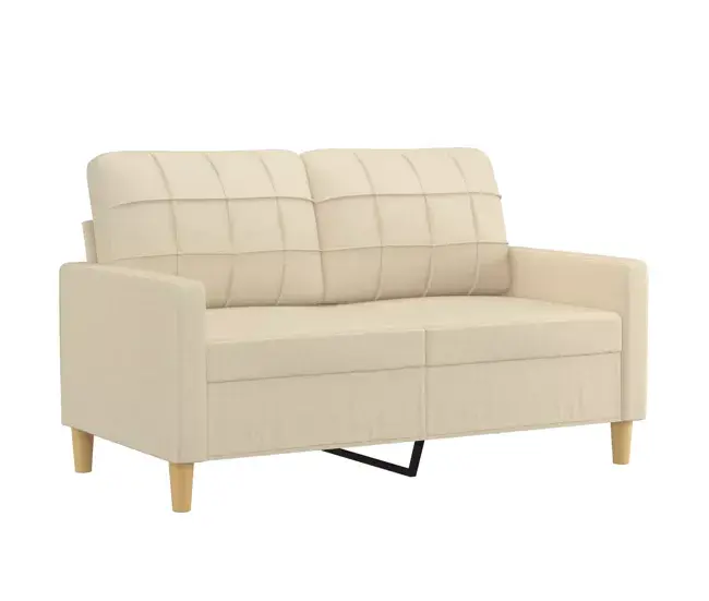 Elegante y Ajustable vidaXL Sofá de 2 plazas de tela gris obvio 120 cm