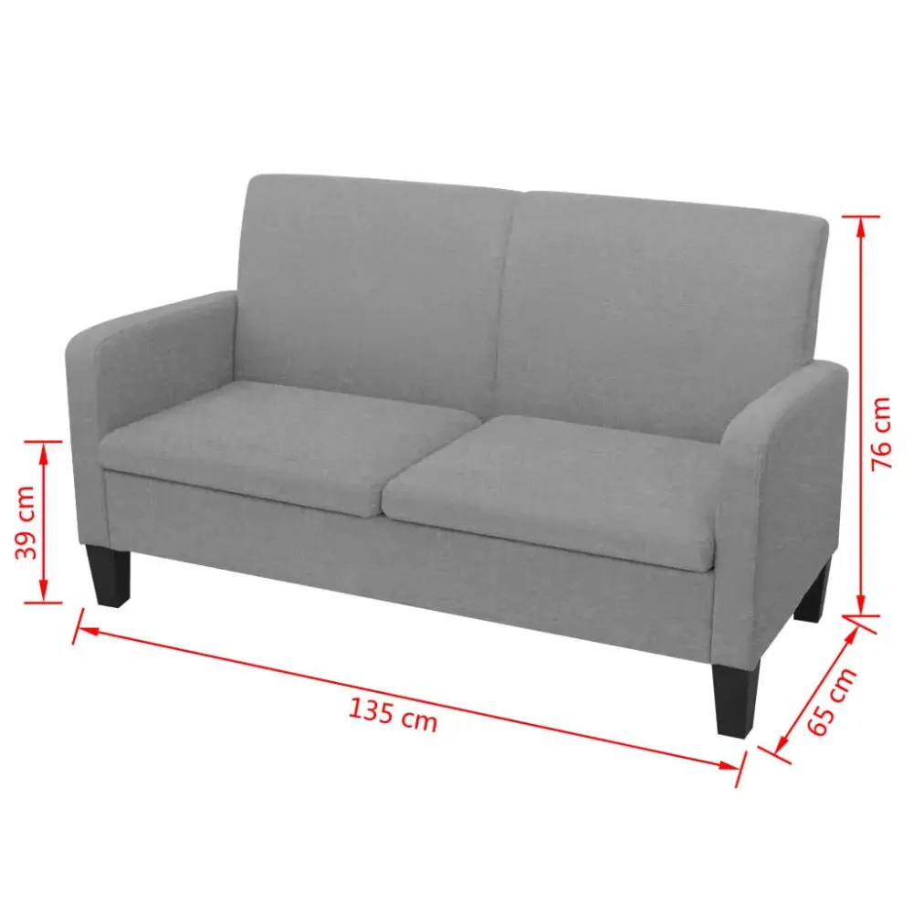 Funda Elástica Sofá Anne 2 plazas tela 76x135x65 cm
