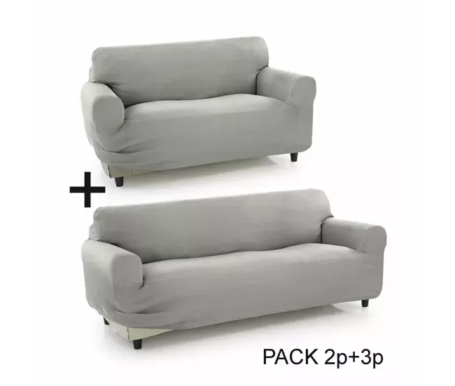 Funda para Sofá Sofakover Pocket Duo Romeo 2 Unidades - Gris Evidente