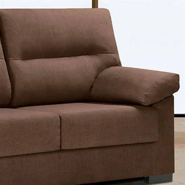 Sofá 2 plazas Moretti tela Blat chocolate 100x145x95 cm