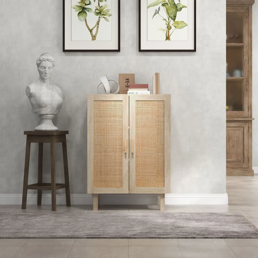 Aparador Babel Homcom 2 puertas con estantes ajustables original 102x73x41 cm