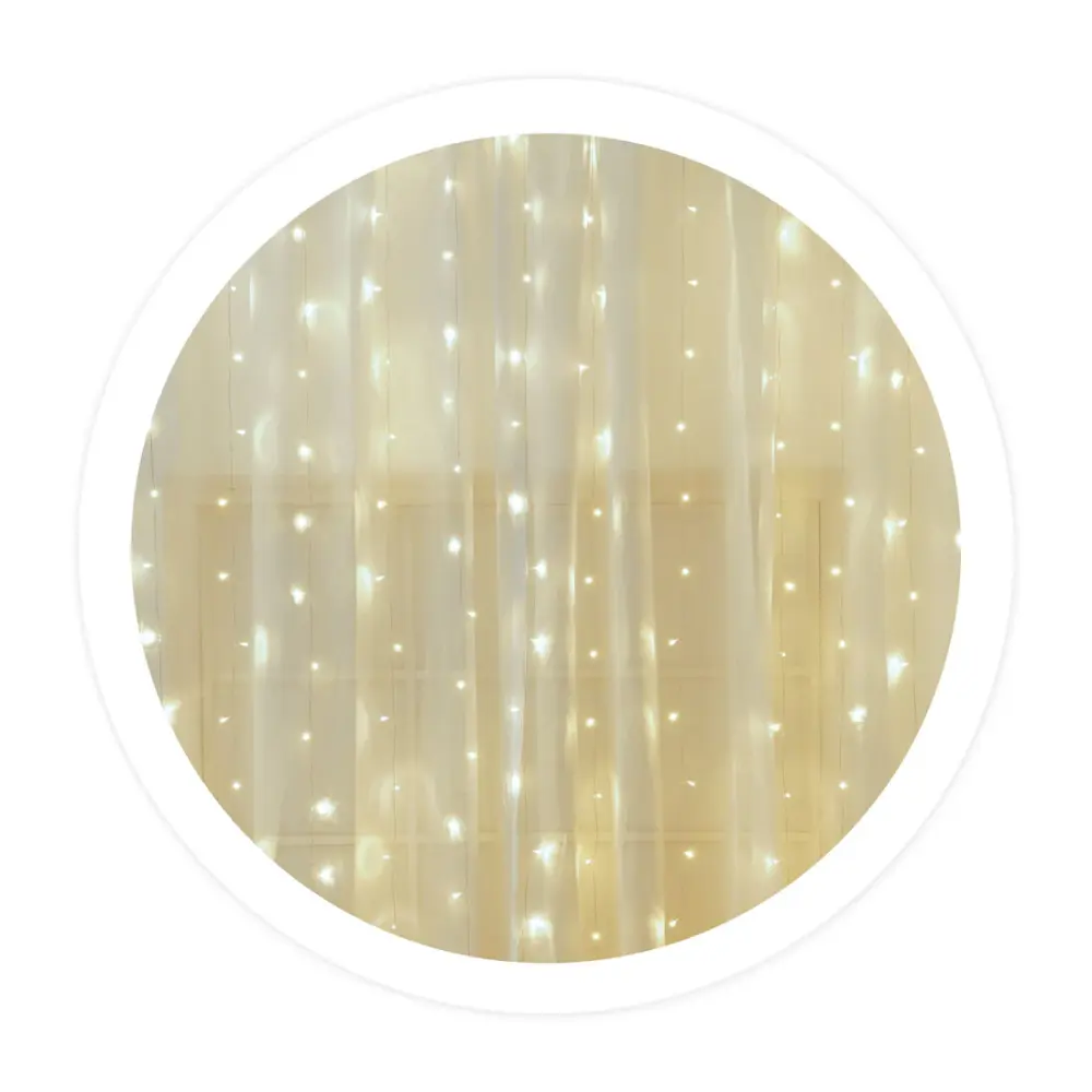 204605008 CORTINA LED LUMINOSA 3X1M LUZ FRÍ GSC