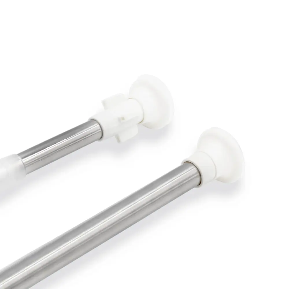Barra extensible para ropero y cortina de ducha - 70 120 cm Plata