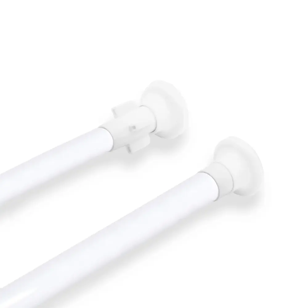 Barra extensible para ropero y cortina de ducha - 70 120 cm Blanco