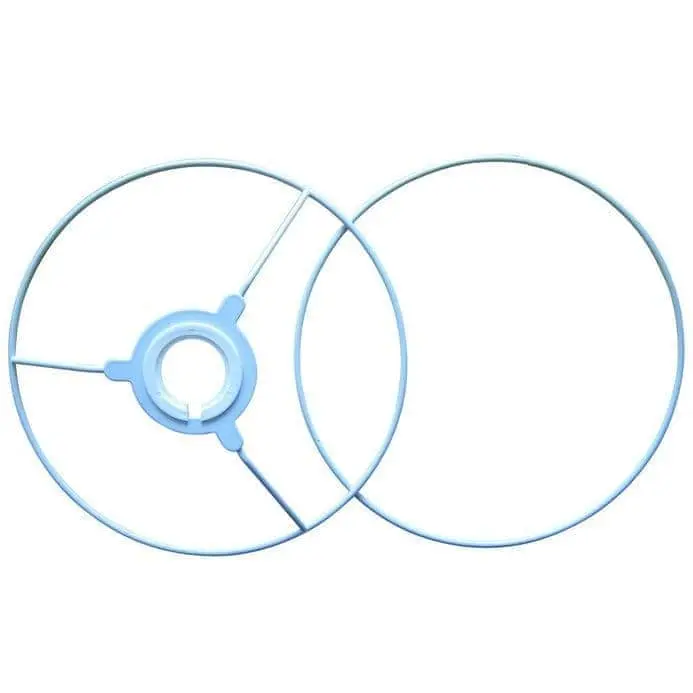 Dannells Kit de dos anillos 40cm metálicos para tambor de pantalla de de diámetro blanco