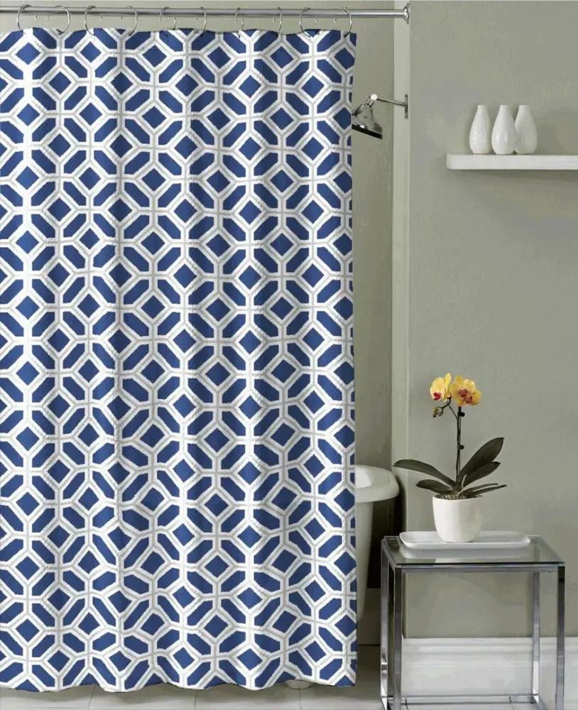 CORTINA PARA BAÑO 12 GANCHOS 55-90 GSM 180X180C
