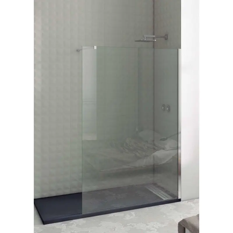 Mampara fija 70cm. Cristal 8mm. Antical perfil cromo brillo