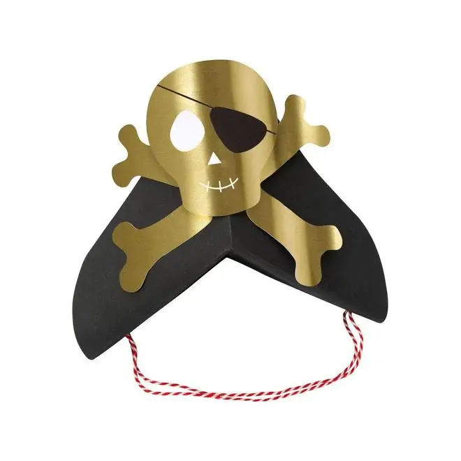 Piratas - gorros de fiesta con Número de Edad